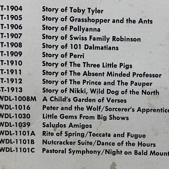 WALT DOSNEY’S VINTAGE 1961 BABES IN TOYLAND ORIGINAL VERSION DISNEYLAND RECORD - Picture 11 of 12